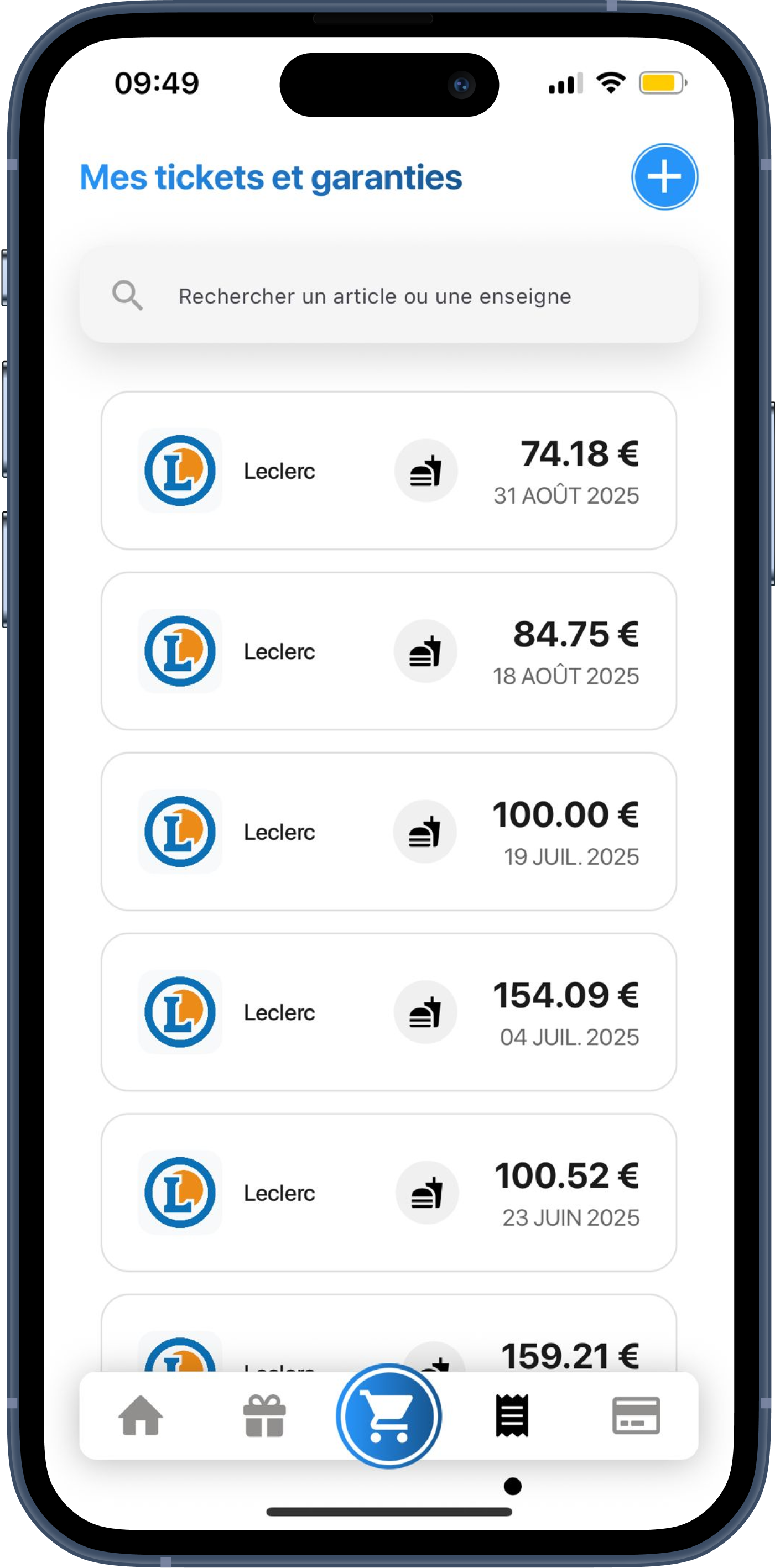 Screenshot Tickets